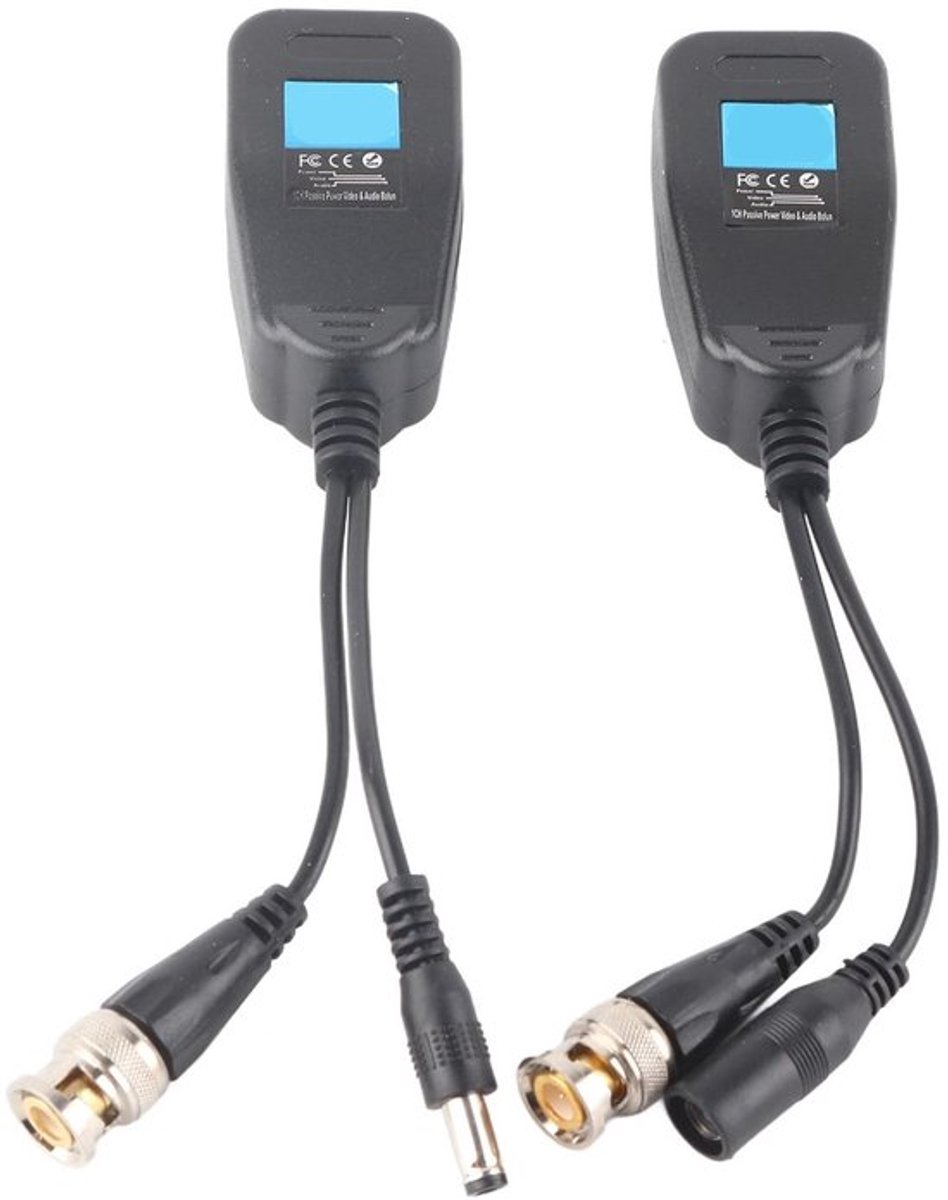 Allecto Video Balun - Passieve Ontvanger en Zender - UTP Verbinding - Video