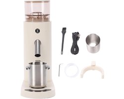Elektrische Koffiemolen - Koffiebonenmolen - Verse Koffie Zetten - Geheugenfunctie Instellingen - 60 Maalgrofdheden - Abrikoos
