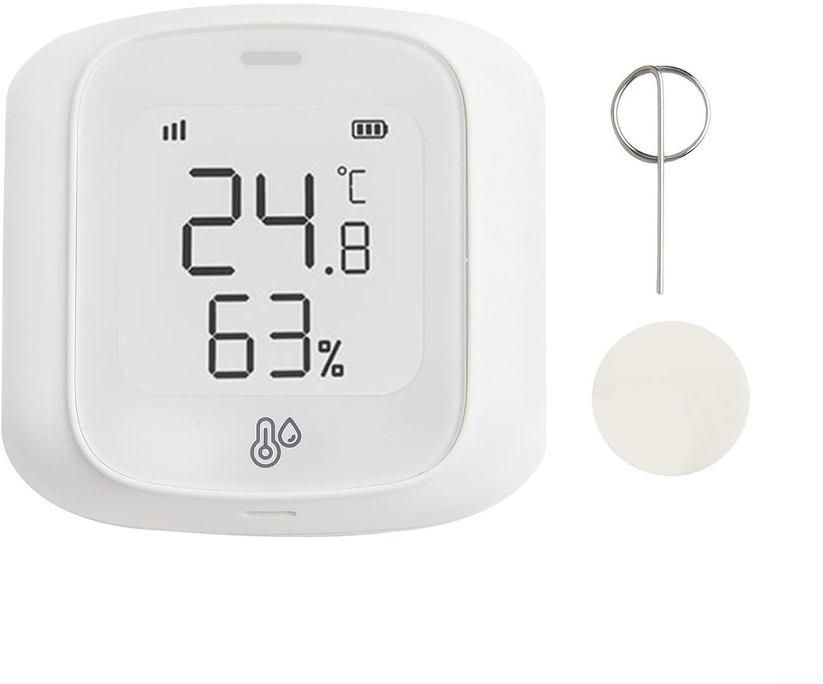 Slimme Sensor - Klimaat Monitor - Huis Bewaken - App Afstandsbediening - 6 x 5 x 1 cm - Wit
