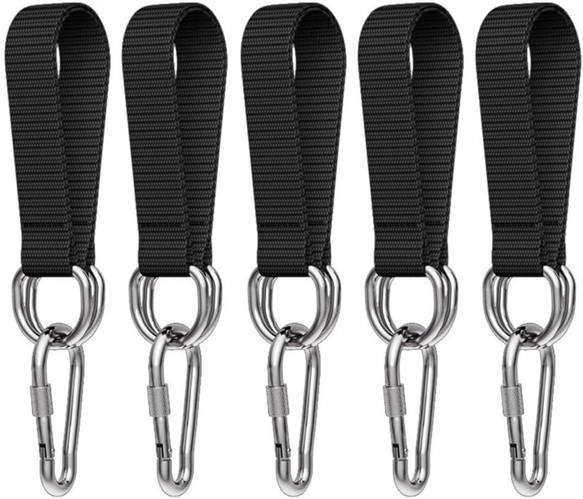 Boom Hangriemen - Schommel Touwen - Buiten Activiteiten - Zwaar Belastbaar Nylon - 5 Stuks 50cm - Zwart