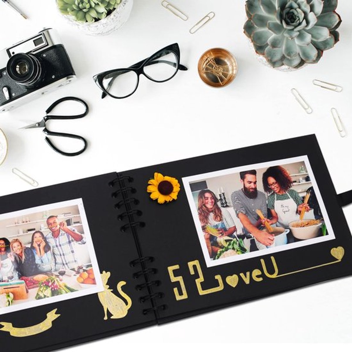 Virtubuy - Scrapbook Kit - Fotoalbum - Creatief en persoonlijk - 24x17cm - Voor
