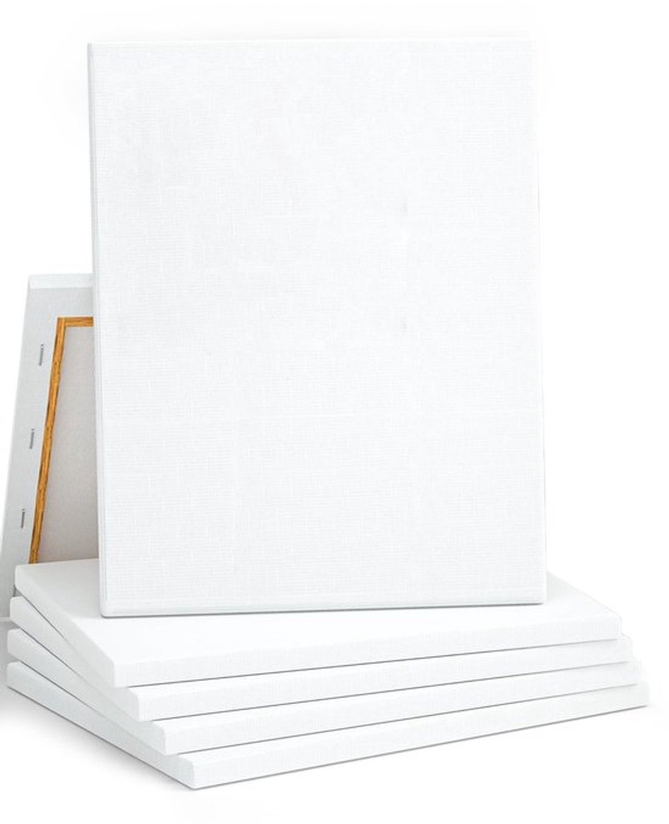Zeynomax - Artist Blank Canvas - Schilderen Canvas Frame - 4 Pack - 30 x 30 cm