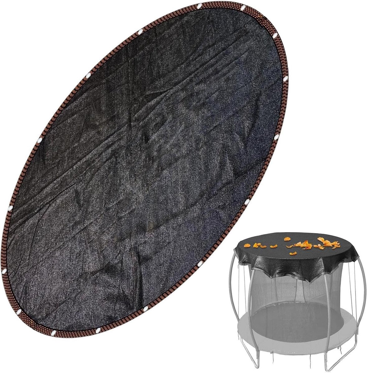 Trampoline Overkapping - Trampoline Tent Zonnedak - Bescherming Buiten - Waterdicht Winddicht - 10FT - Zwart