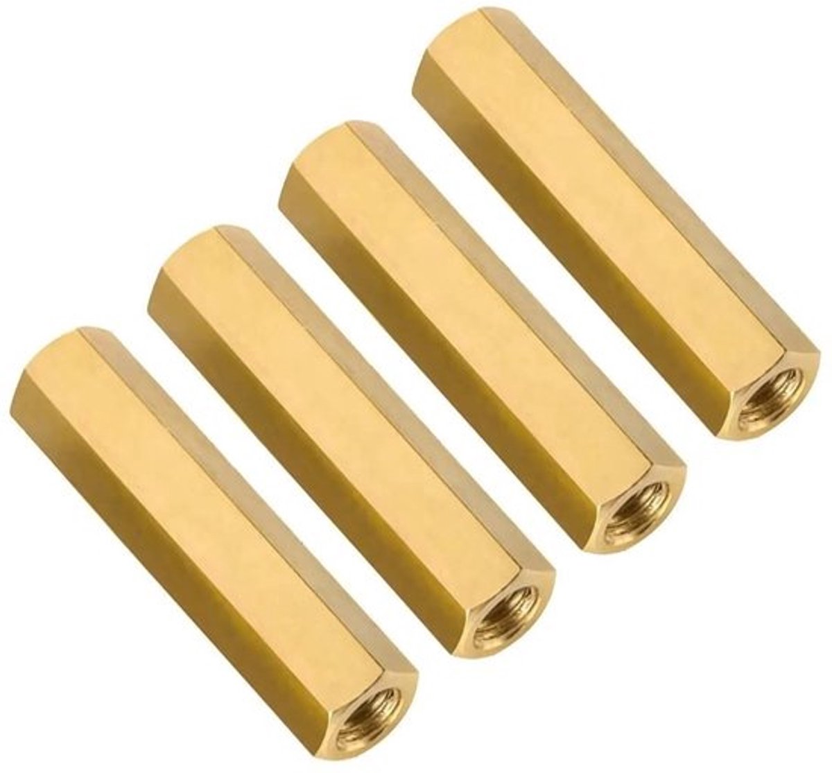 Vt products - Vrouwelijke Hex Spacer - Messing Standoffs - 60 stuks - M3x7mm