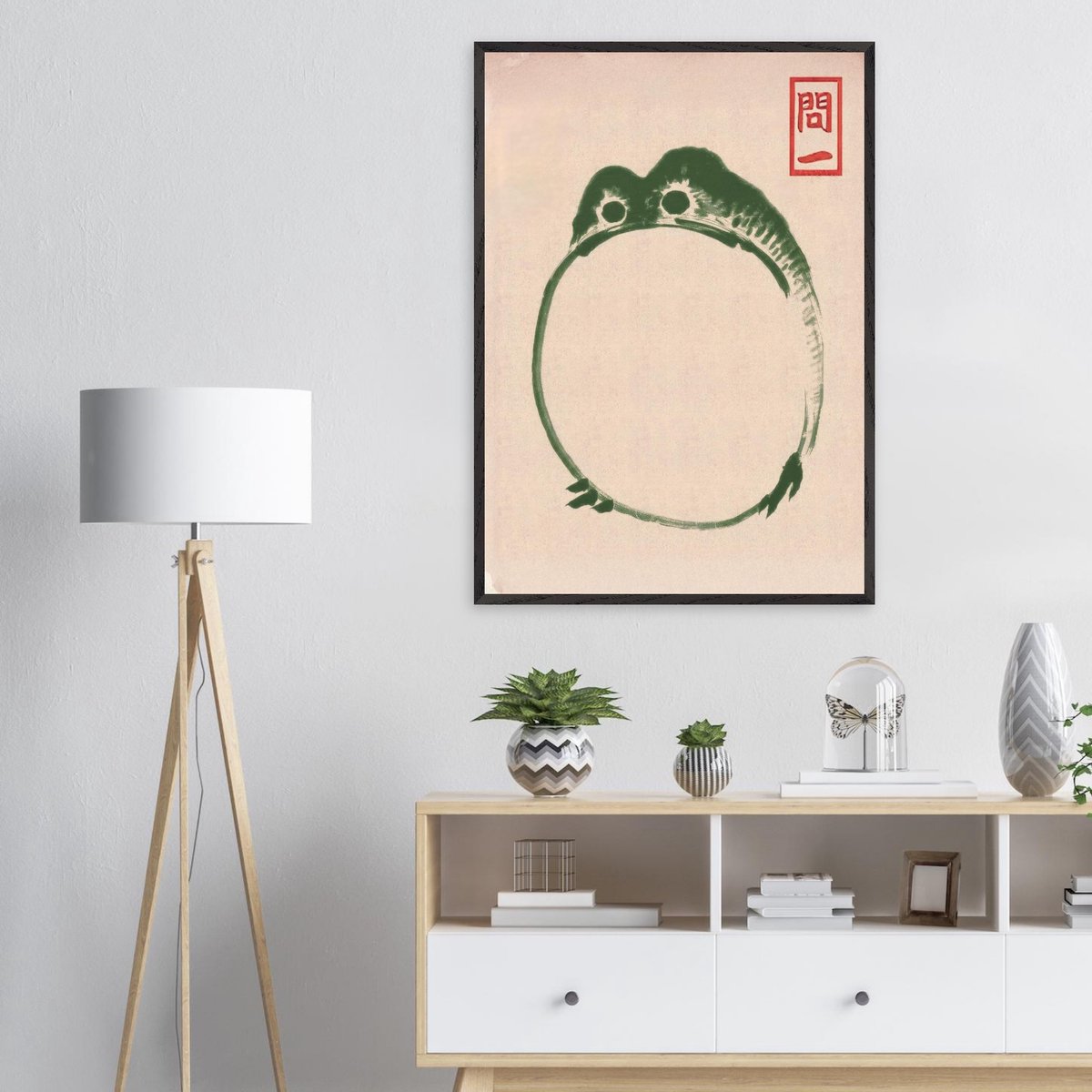 Matsumoto Hoji - Frog III Poster A4 21x29.7 cm - exclusief lijst