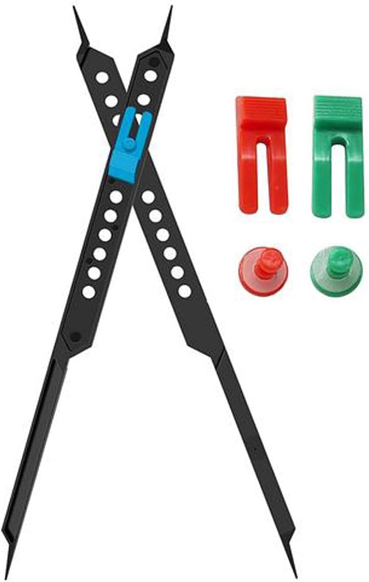 Schaalverdeler Tekengereedschap - Verhoudingsmeter Tekenhulp - Nauwkeurig Tekenen - Houdt Dezelfde Verhouding - 10 inch - Meerkleurig