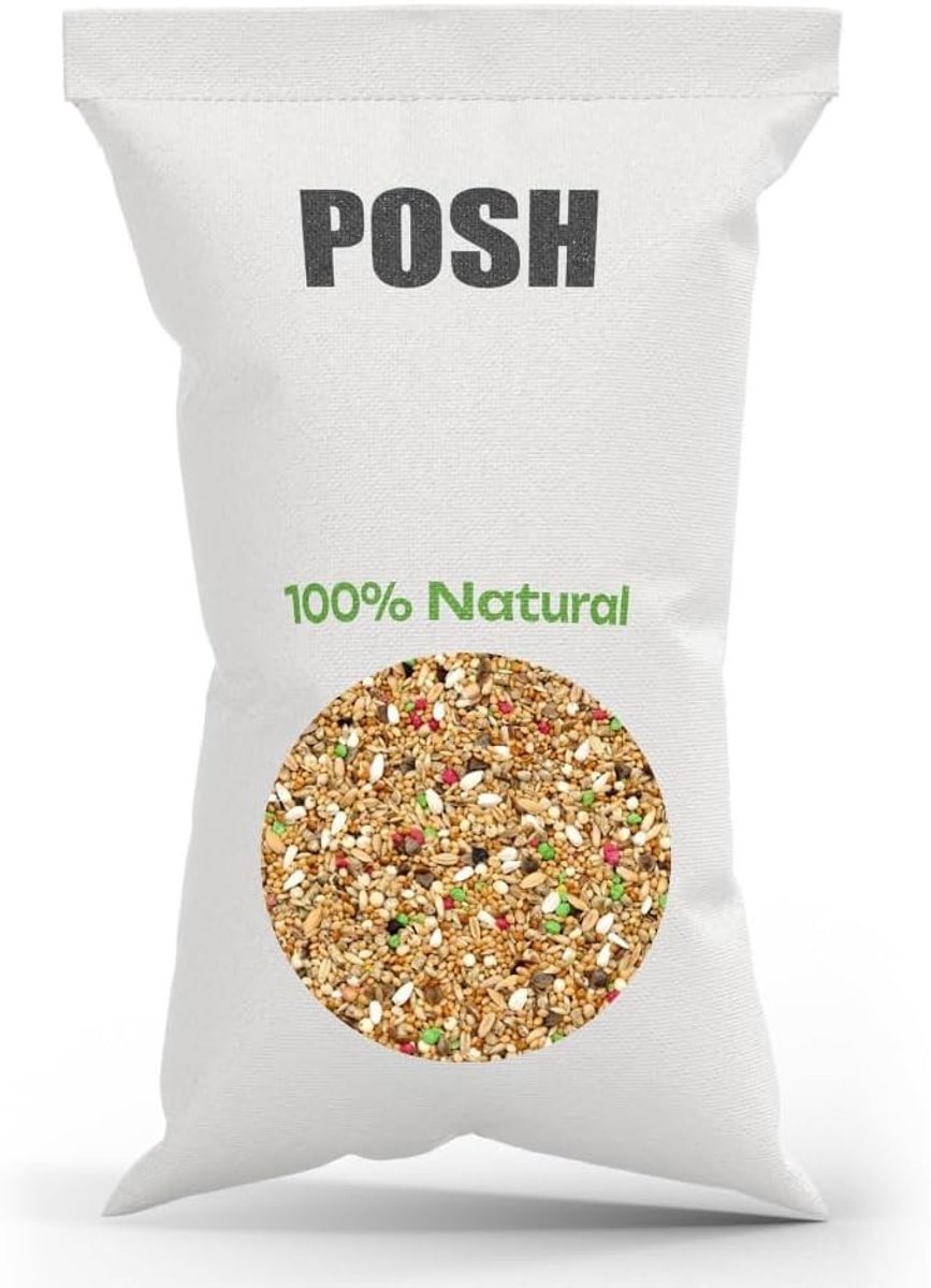Papegaaienvoer - Graanmix zonder zonnebloempitten - Licht verteerbaar - Natuurlijke ingrediënten - Voor middelgrote papegaaien