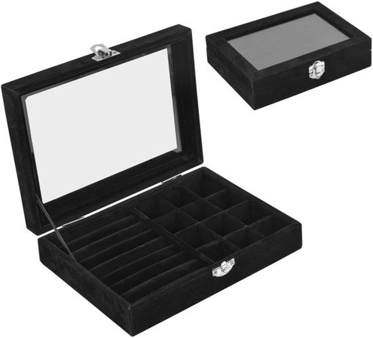 IMstore - Velvet Jewelry Organizer - Sieradenopslag - Multifunctionele Sieradenbox