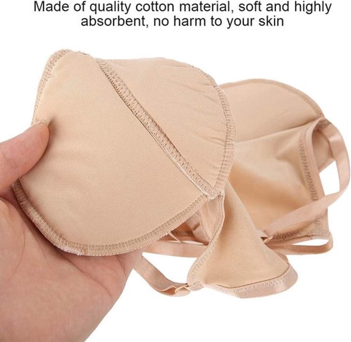 Wasbare beige okselkussentjes met hoge absorptie