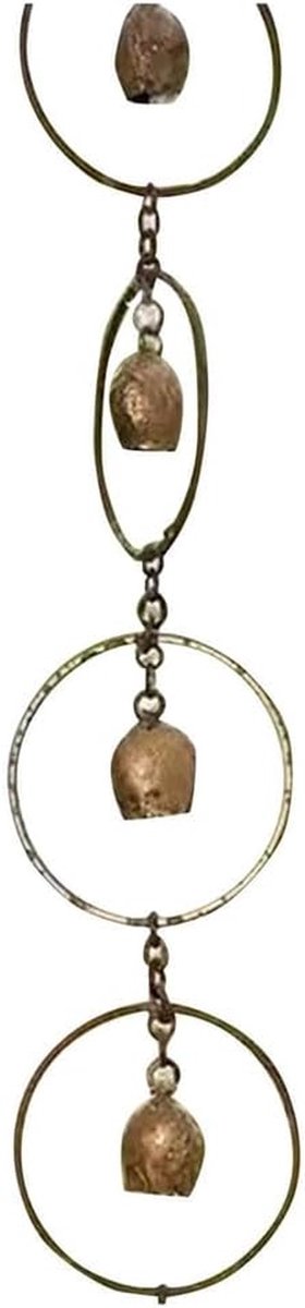 Regenketting - Waterafvoer Ketting - Tuin Decoratie - Exclusief Ontwerp - 16 x 14 x 5 cm - Messing