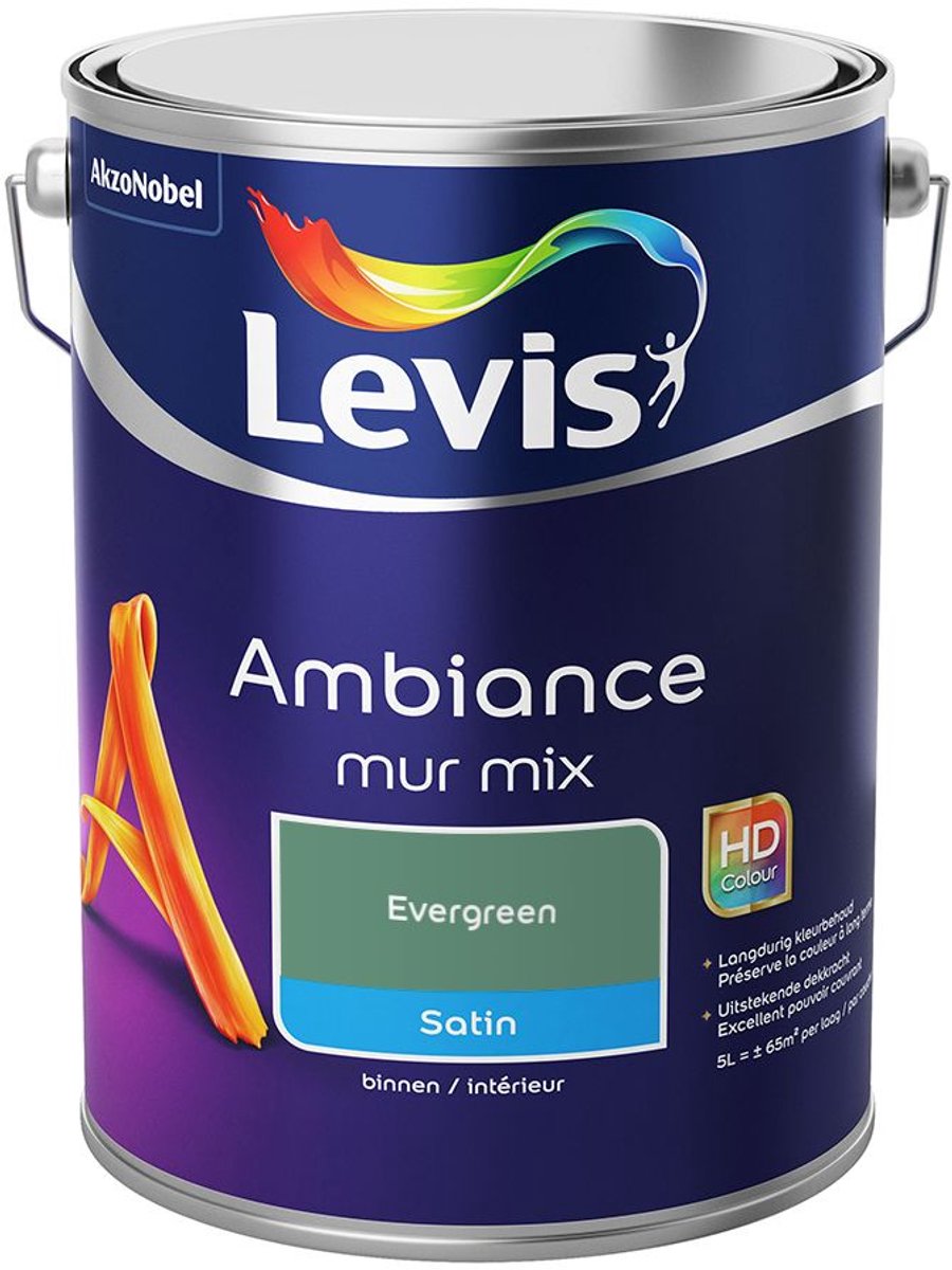 Levis - Ambiance Mur Satin Mix - Evergreen - Mengverf - 5 L