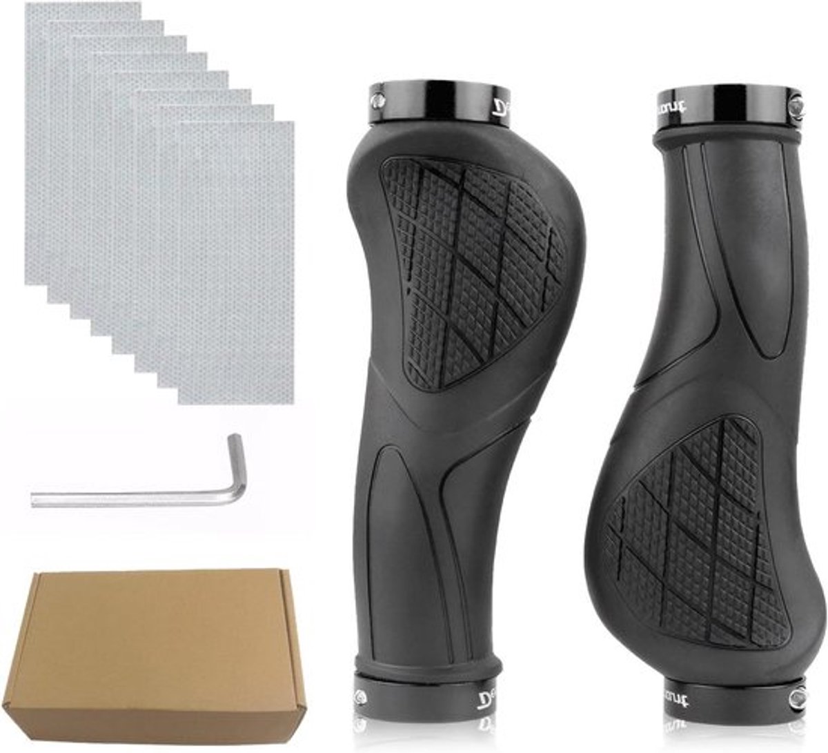 Ergonomische fietsgrepen set voor mountainbikes Allecto Plus