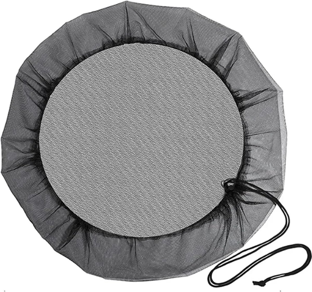 Regenton Deksel - Wateropvanghoes - Regenwater Opslag - Met Trekkoord - 10mm - Zwart
