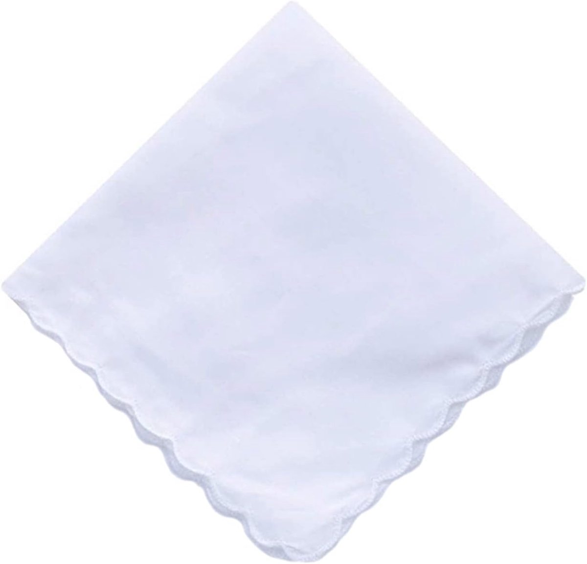 Katoenen Zakdoeken - Zakdoek Heren Dames - Dagelijks Gebruik - Zacht Absorberend - 30x30cm - Wit