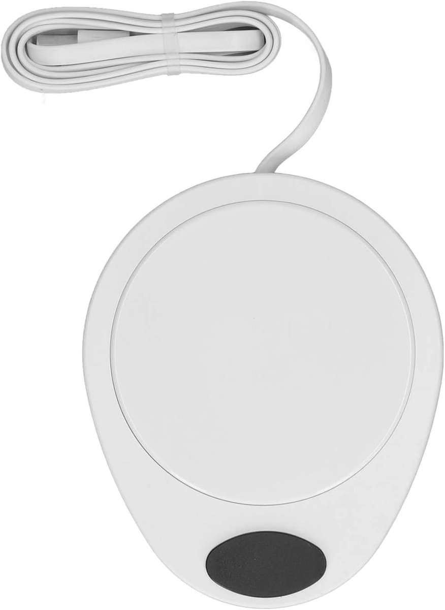 Elektrische Bekerwarmer - Verwarmingsplaat - Dranken Warm Houden - Constante Temperatuur - 11 x 12.5 cm - Wit