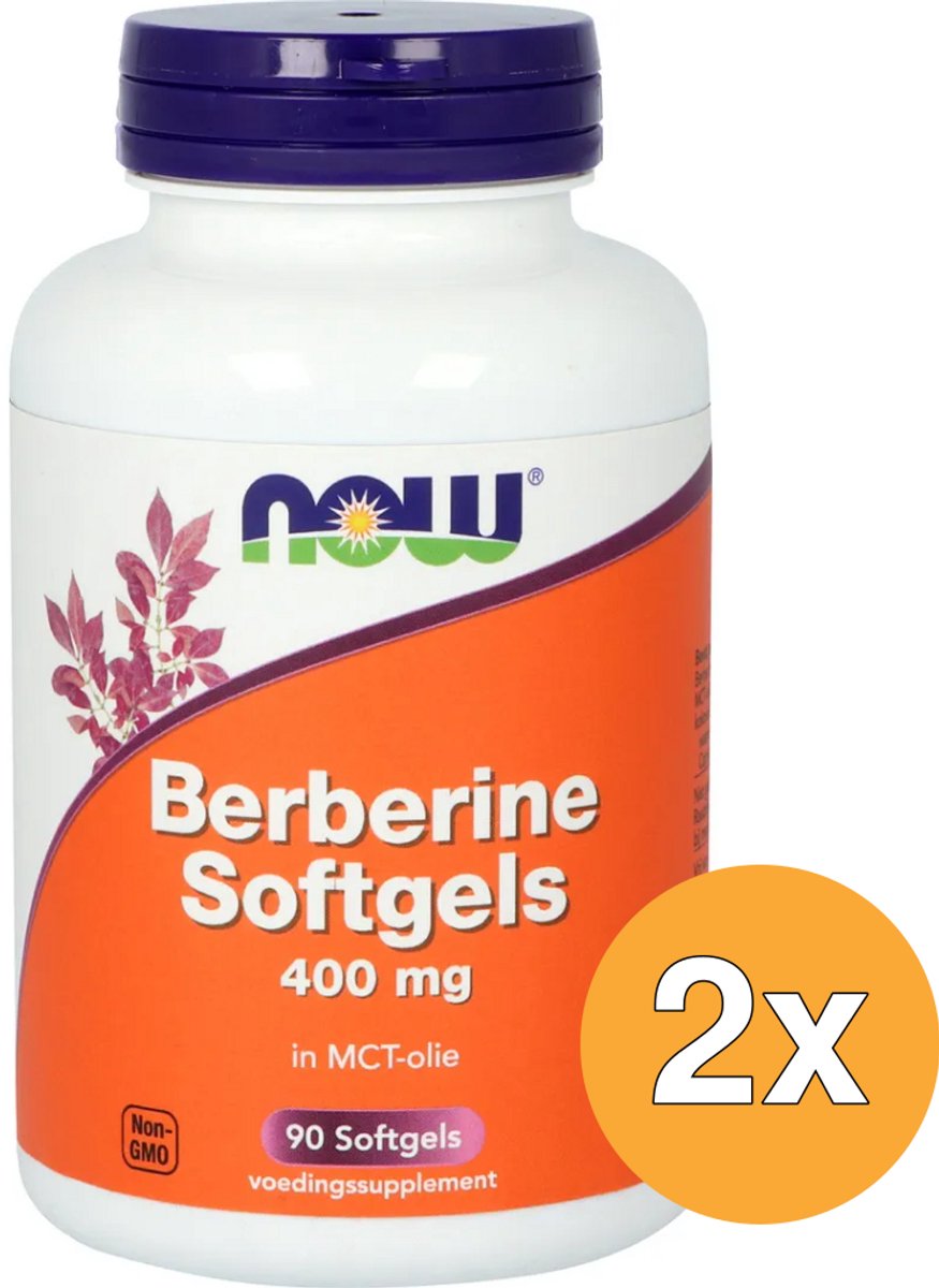 2x Now Berberine 400mg (90 softgels)