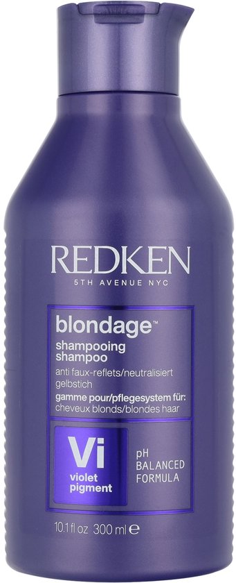 Redken Blondage Shampoo - Zilvershampoo voor het neutraliseren van ongewenste tinten - 300 ml