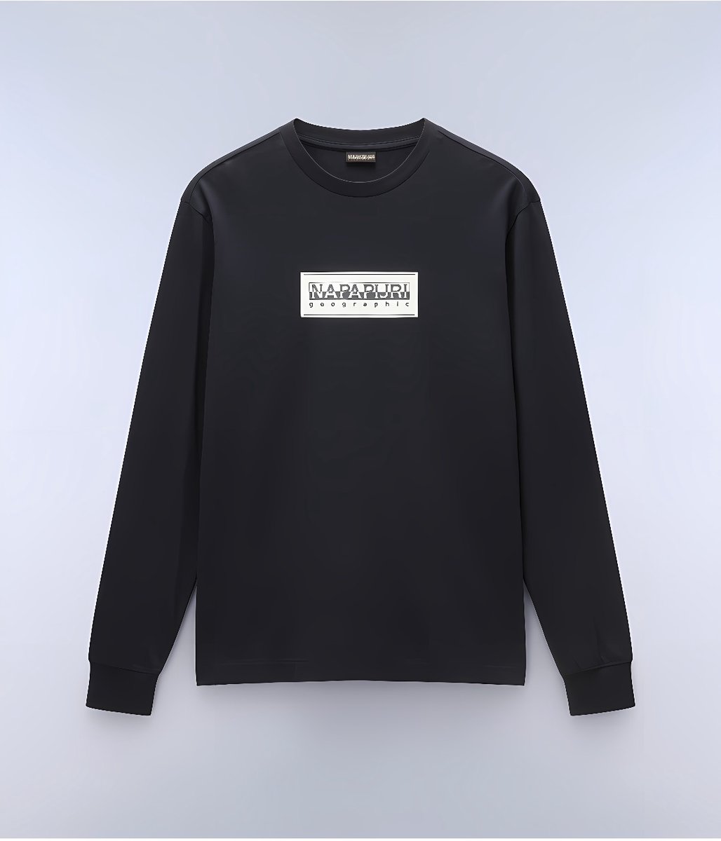Napapijri Sweatshirt S-Box Logo Ls NP0A4I3M -M Zwart