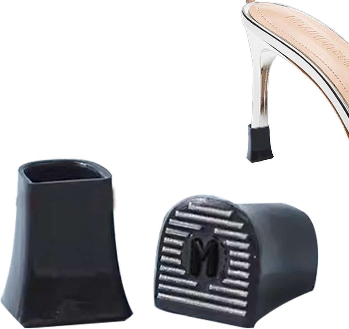 Hieldoppen - Schoen reparatie - Bescherming oneffen terrein - U-vormige pin - XXS tot M - Transparant