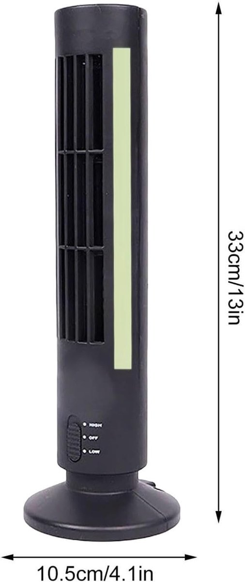 Staande Ventilator - Torenventilator Stille - Ruimte Koelen - Zonder Vleugels - Niet Gespecificeerd - Blauw – foto 7