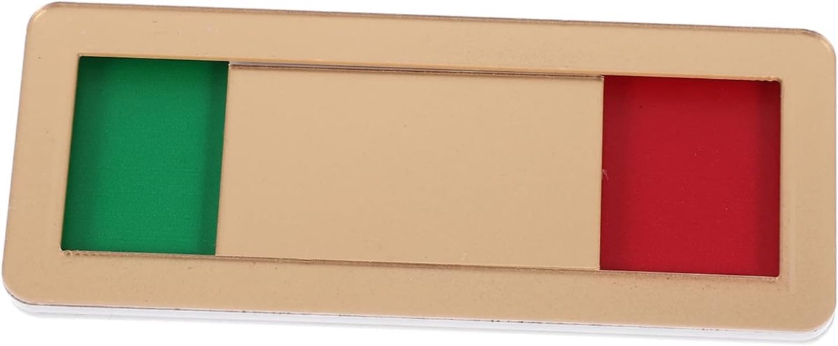 Privacy Deur Indicator - Open Gesloten Bord - Privacy Aangeven - Acryl Materiaal - 10 x 4 cm - Goud