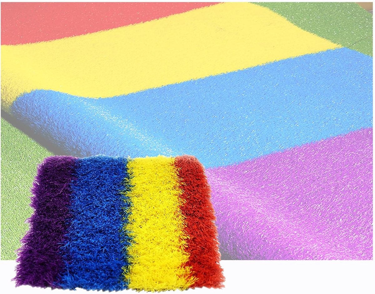 Kunstgras Tapijt - Nep Gras Mat - Buiten Decoratie - Zelfafvoerend Ontwerp - 2x1.3m - Groen