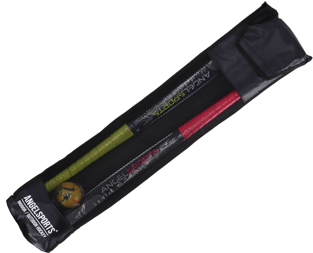 Straathockeyset 33" plastic met bal in tas