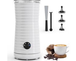 Elektrische Melkopschuimer - Roestvrij Staal - Koud en Heet Schuim - Automatische Emulgator - Voor Koffieliefhebbers