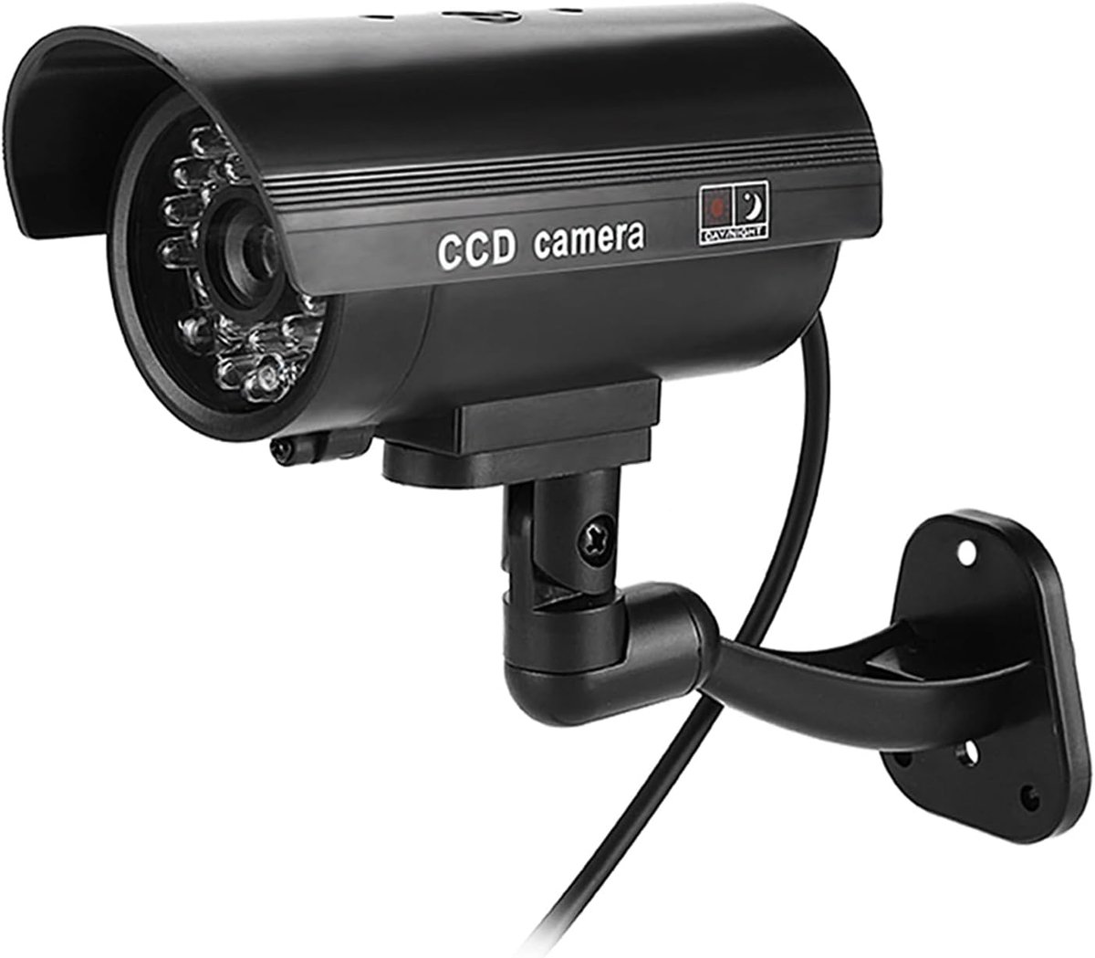 Nep Beveiligingscamera - Dummy Camera CCTV - Diefstal Afschrikking - Knipperend LED Licht - 16 x 13 x 7 cm