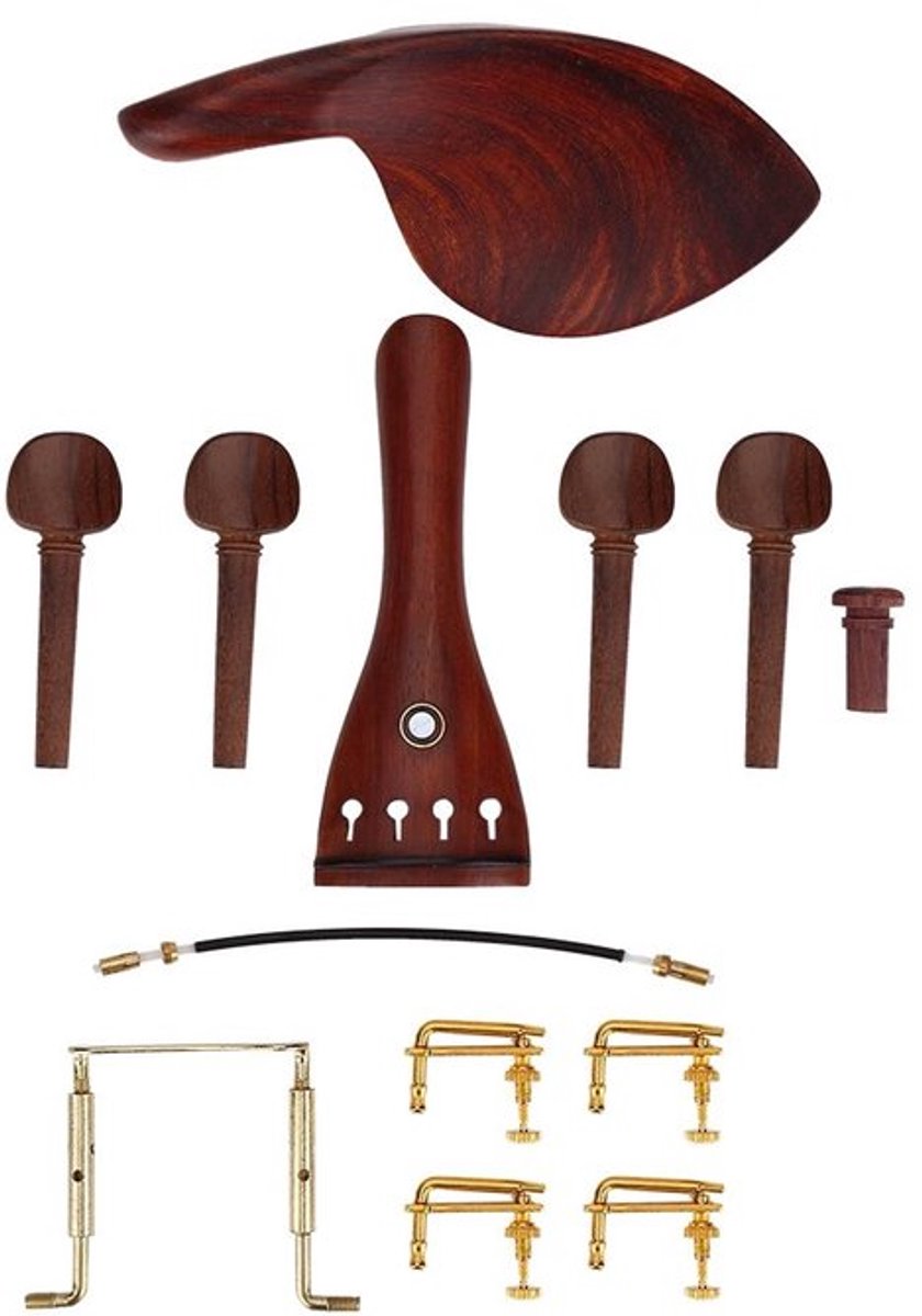 Solidchoice - Dailygoody - 1 Set 4/4 Palissander Viool Accessoires - Viool Kinsteun