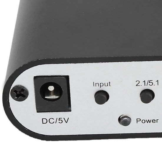 Digitale Audio Converter - DTS Decoder - Thuisbioscoop Geluid - 5.1 Kanaals Conversie - 21 x 15 x 6 cm — afbeelding 2