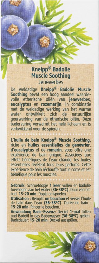 Kneipp Muscle Soothing - Badolie - Jeneverbes - Verkwikkend voor spieren - 100 ml
