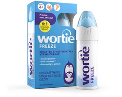 Wortie Cool wrattenverwijderaar 50 ml - eenvoudig Wratten en Voetwratten bevriezen voor kinderen en volwassenen, bevat 15 behandelingen, Medische hulpmiddelen voor Voet Wrattenbehandeling, met metalen punt, nieuwe verpakking Freeze zelfde formulering