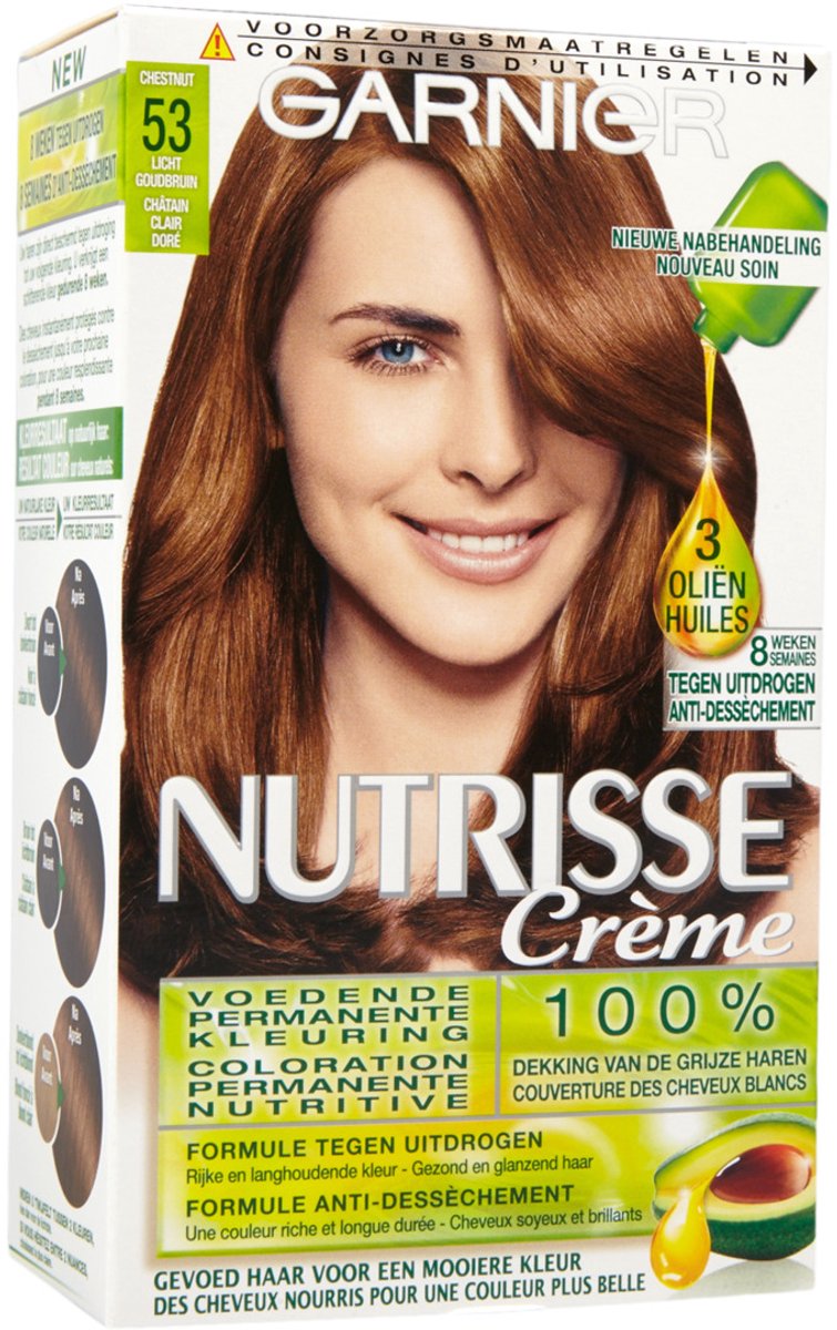 Garnier Nutrisse Crème 53 - Licht Goudbruin - Haarverf