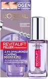 L'Oréal Paris Revitalift Filler Oogserum met hyaluronzuur en cafeïne, op de verpakking staat 'Jonger uitziende ogen in 2 weken'.