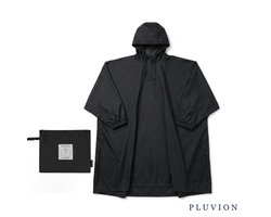 Clima Bisetti - Regenponcho Zwart - Multifunctionele poncho - Zelfvouwende poncho - Poncho met opbergzak - unisex - regenponcho fiets - Poncho voor buitenactiviteiten - Lichtgewicht poncho - regenponcho herbruikbaar - regenponcho's