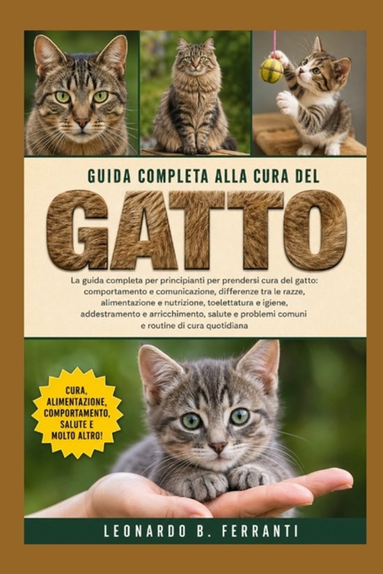 Guida Completa Alla Cura del Gatto - cover