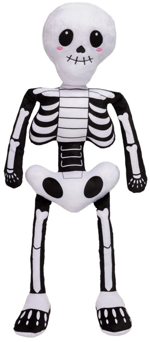 PetShop by Fringe Studio Bone To Be Wild - XXL Hondenspeelgoed - Pluche Skelet - Extra Luide Pieper - Met Knisperpapier