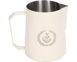 Koffieopschuimerbeker - Melkopschuimkan - Koffie Maken - Druppelvrij Schenken - 450 Ml - Mat Beige