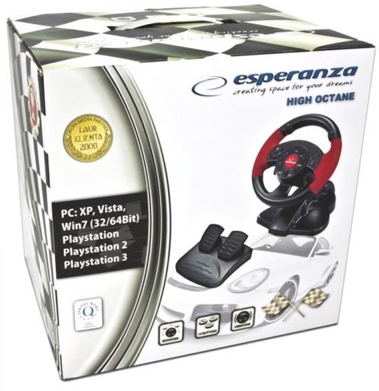 Esperanza Game Stuur - Geschikt voor PC, PS2 & PS3 van Esperanza — afbeelding 3