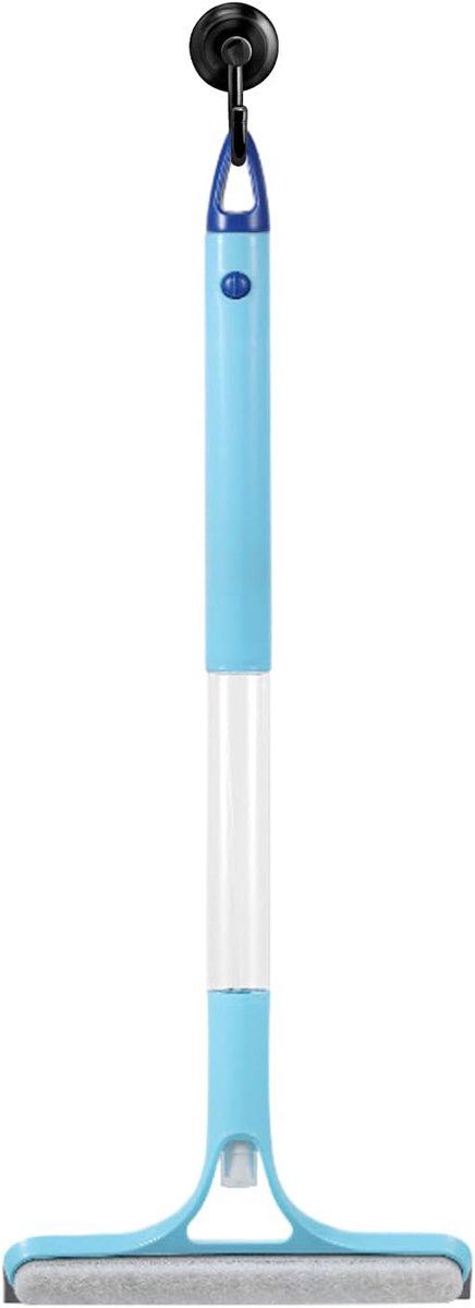 Ruitenwasser - Schoonmaakwisser - Streeploos Reinigen - Geïntegreerde Sprayfunctie - 58x21.5 cm - Blauw