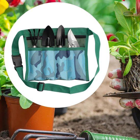 Tuingereedschap Set - Handgereedschap Tuin - Tuinonderhoud Gemak - Ergonomische Greep - 5 Delig - Groen van Tuingereedschap. — afbeelding 2