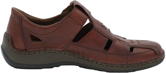 Rieker -Heren - cognac/caramel - sandalen - maat 43