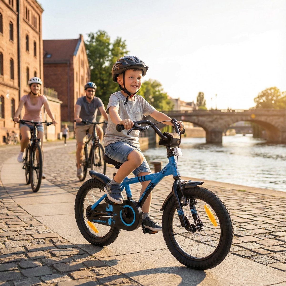 Dailygoods- Kinderfiets 16 inch Fiets voor Zijwieltjes Terugtraprem Geschikt voor 5 jaar en ouder Gewicht ca. 9 kg