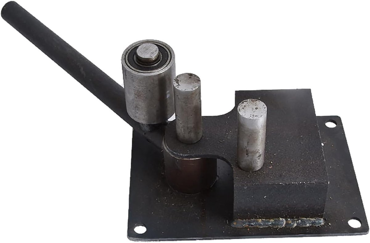Stalen Staaf Buiger - Metaal Vormer - Bouw Constructie - Handmatig Bedienbaar - 4-14mm - Zilver