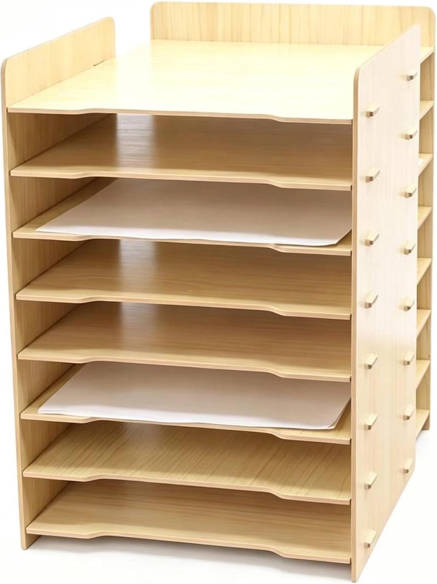 Verticale Ordner - Bureau Organizer - Documenten Sorteren - Veelzijdige Niveaus - A3 Formaat - Zwart