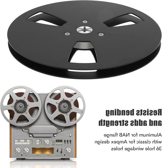 Lege 1/4 7 Inch Tape Reel, Universele Aluminium en Plastic Opname Spoel, Geschikt voor NAB en Open Reel Systemen — afbeelding 2