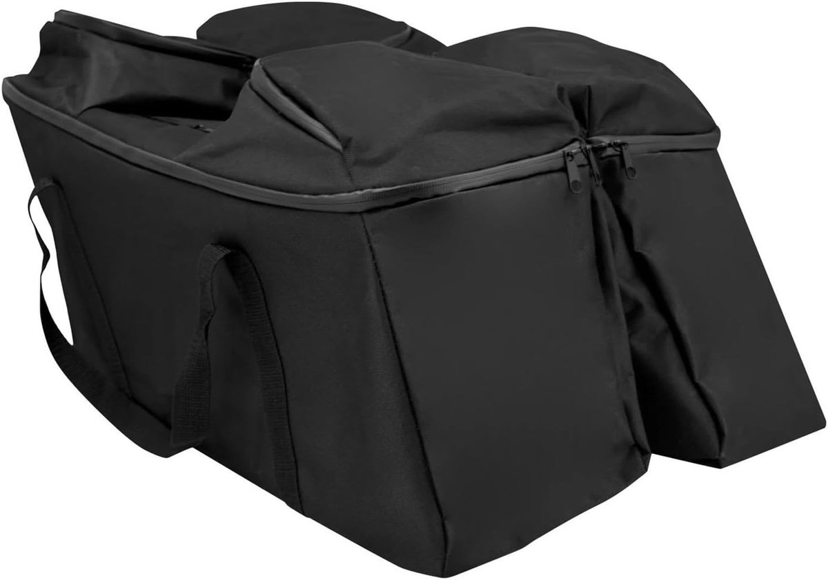 Motorfietstas Zadeltasvoeringen - Bagage Opbergzakken - Motor Bagage Opslag - Felgekleurde Voering - 58x33x18 cm - Zwart