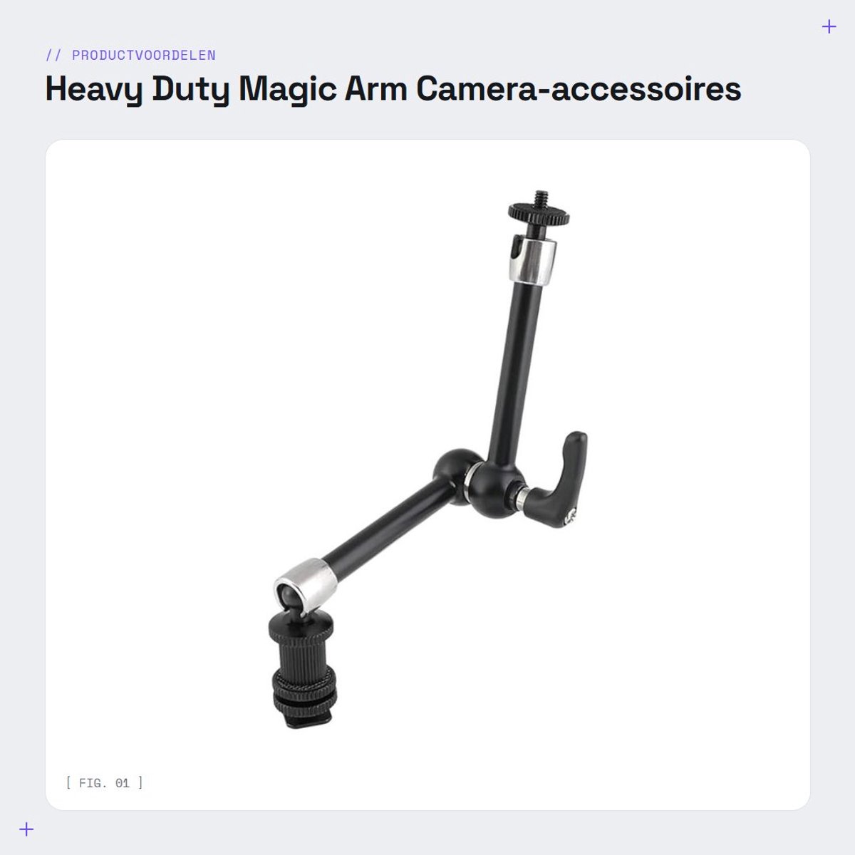Dailygoody - Heavy Duty Magic Arm - Camera-accessoires houder - 360