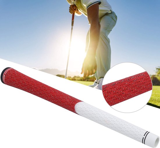 Allecto - Golfgreep - Golfclubgreep - Duurzaam rubber - Wit rood - Antislip golfgreepaccessoires - Perfect voor golfers - Comfortabele grip van Allecto — afbeelding 5